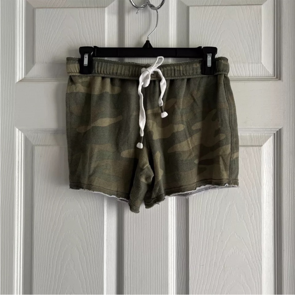 Small SO Perfect Lounge Short Green Camo Soft Womens Pajamas comfy print